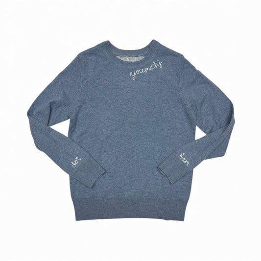 Cashmere Chainstitch - Denim Blue