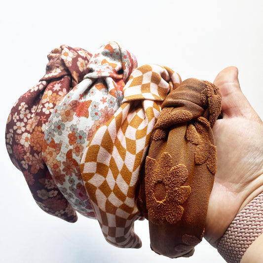 Fall Knotted Headbands
