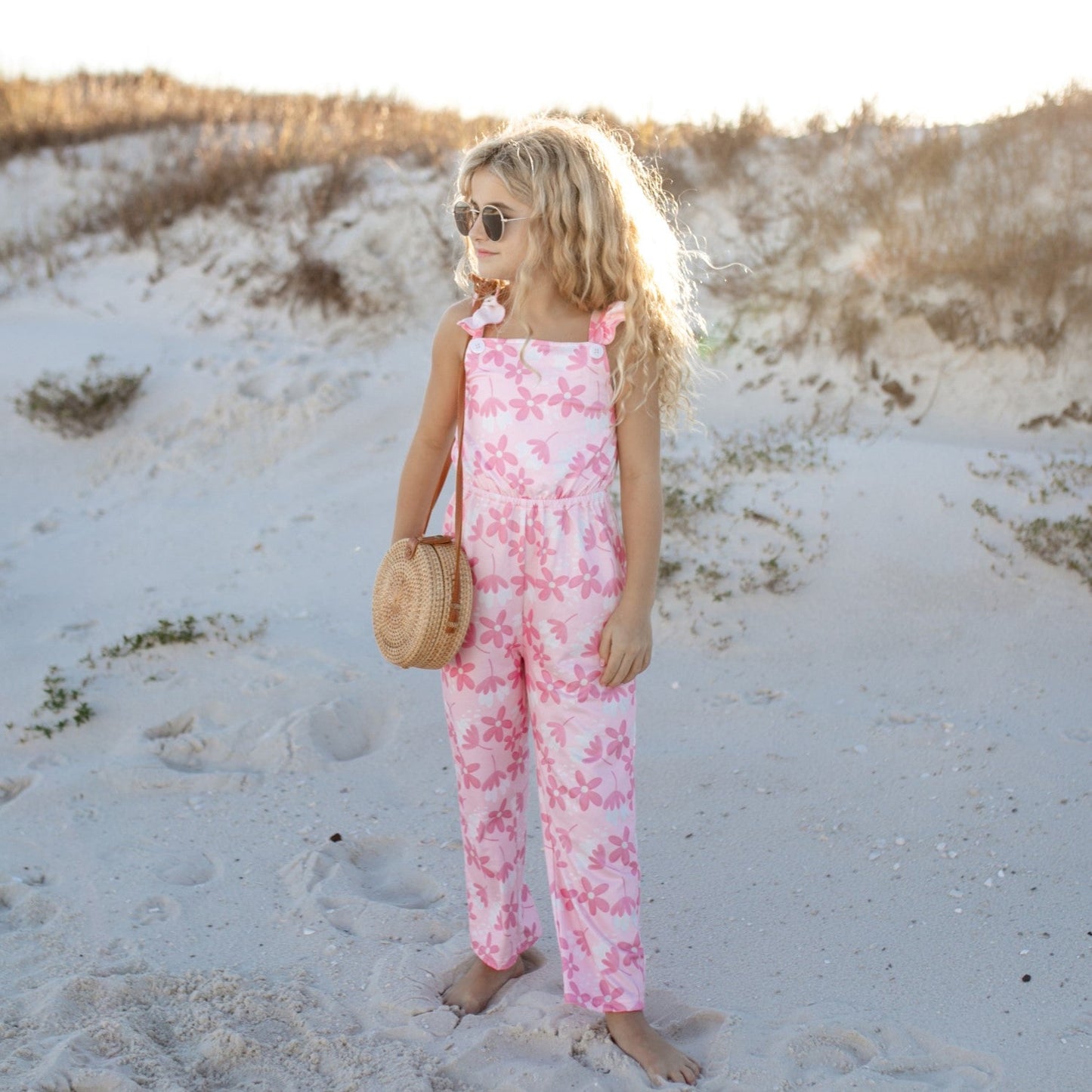 Pink Flower Jumpsuit