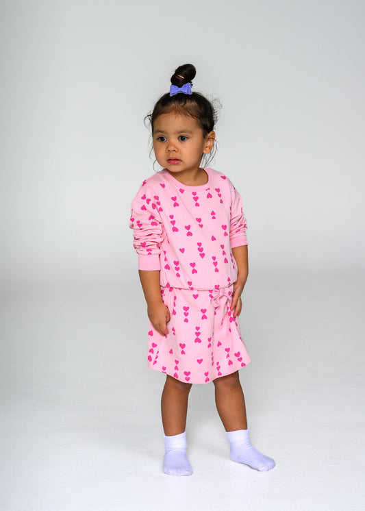 Pink-on-Pink Hearts Dress