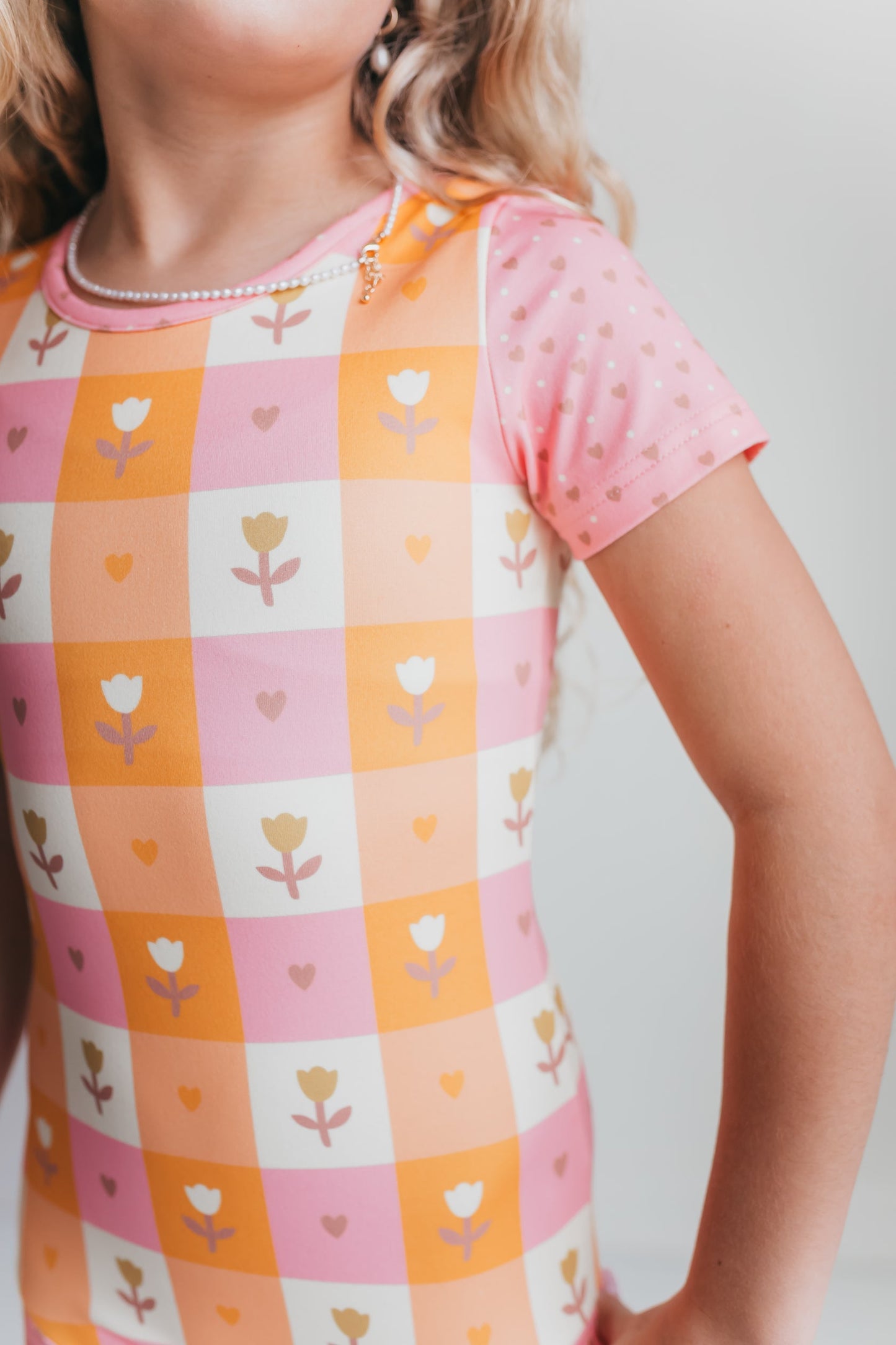 Pink Hearts Shortie Leotard