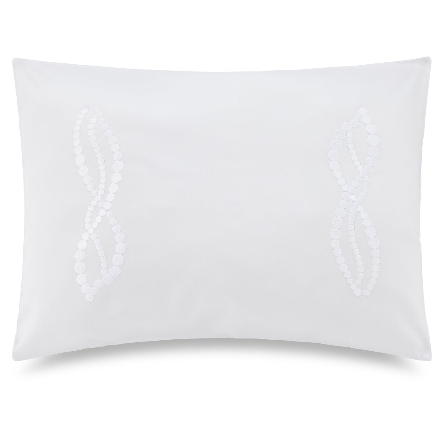 Embroidered Pillowcase - Platinum Pearl Ropes