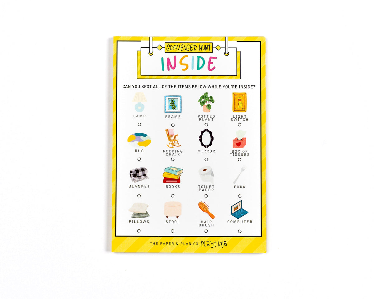 Bulk Sheet Inside Scavenger Hunt Playtime Pad®