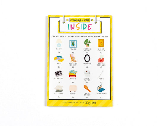 Bulk Sheet Inside Scavenger Hunt Playtime Pad®