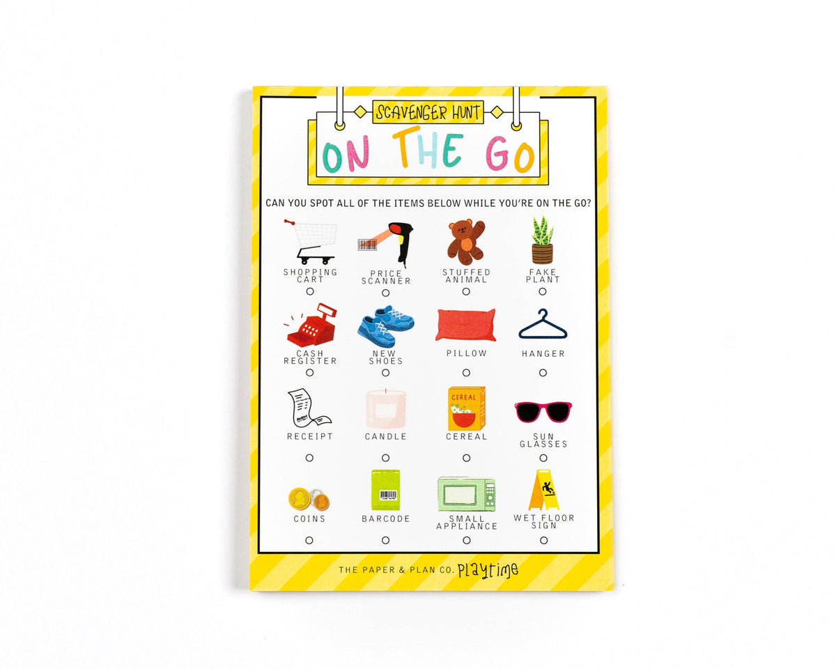 Bulk Sheet On The Go Scavenger Hunt Playtime Pad®
