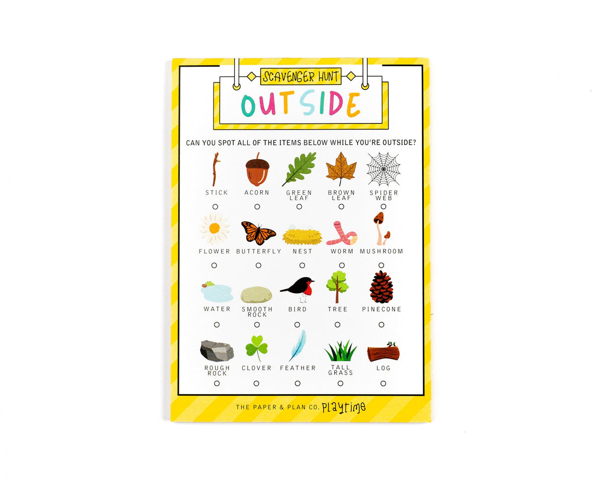 Bulk Sheet Outside Scavenger Hunt Playtime Pad®