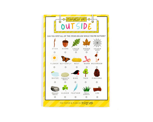 Bulk Sheet Outside Scavenger Hunt Playtime Pad®
