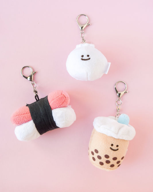 Mini Bao Dumpling Plushie Keychain