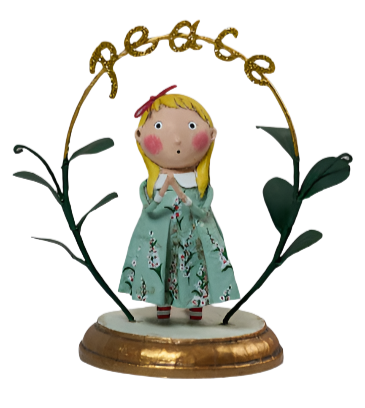 Praying for Peace Christmas Figurine by Lori Mitchell SHIPS AUGUST