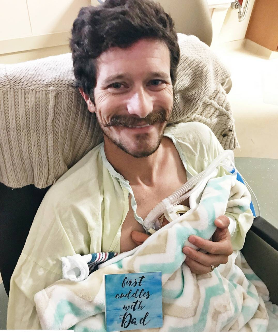 Boy Preemie Three Little Tots NICU Milestone Cards in Plastic