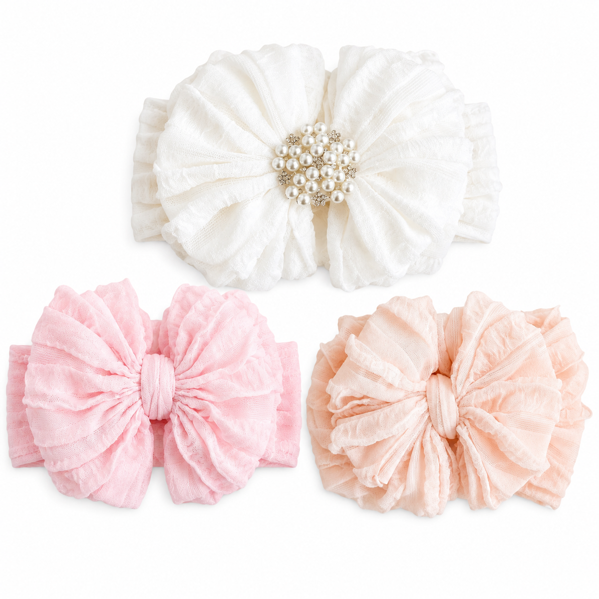 Pretty in Pearls Headband 3 pack set