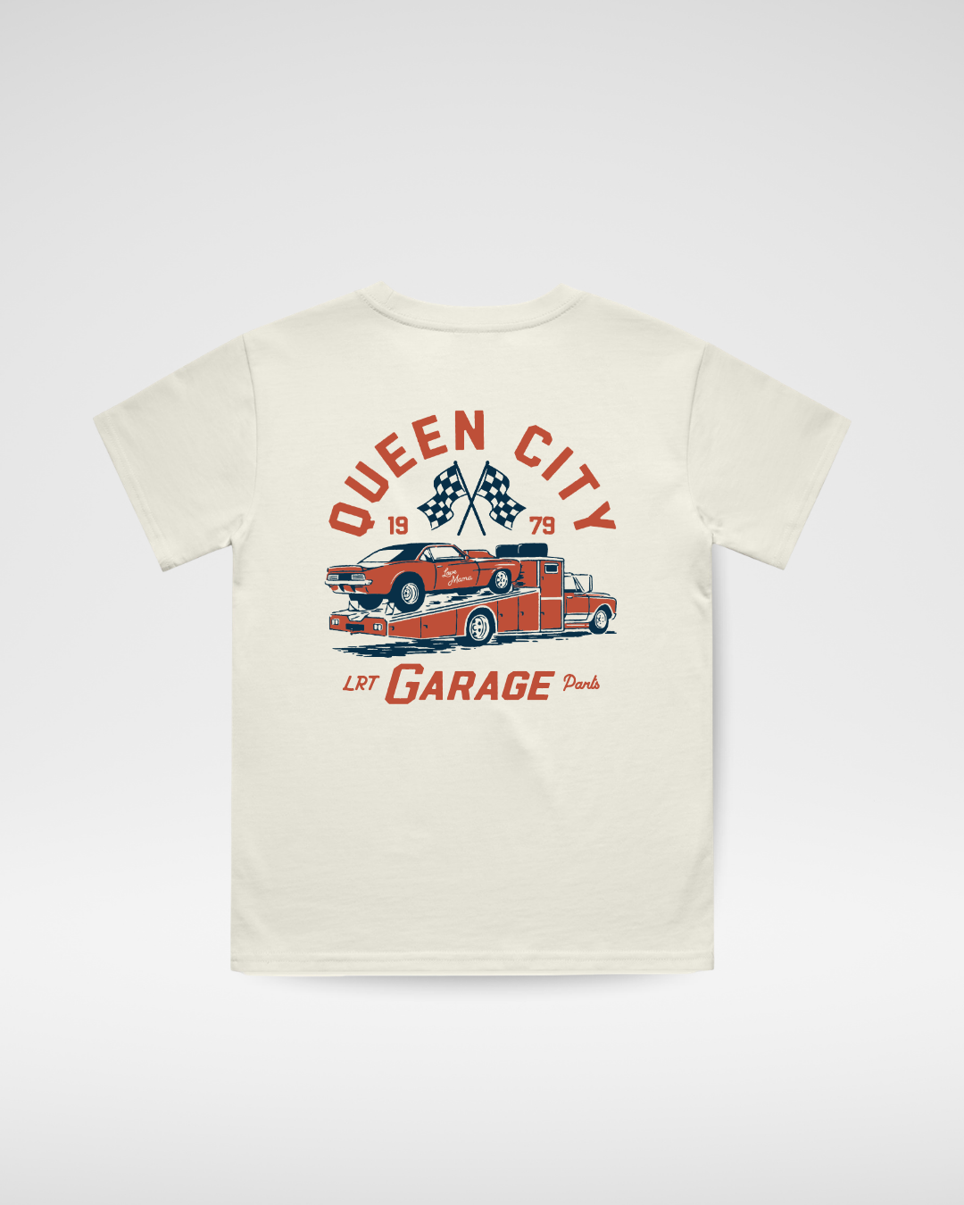 QUEEN CITY GARAGE TEE - VINTAGE CREAM