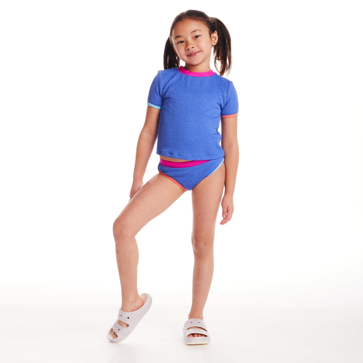 Kids (2-6x) Short Sleeve Rashguard Set | Cobalt Blue