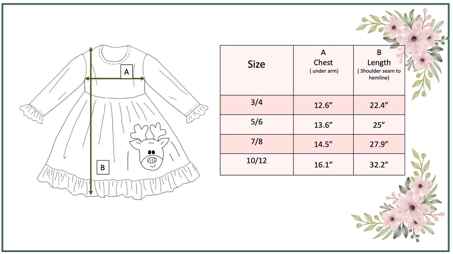 Plaid Reindeer Dress