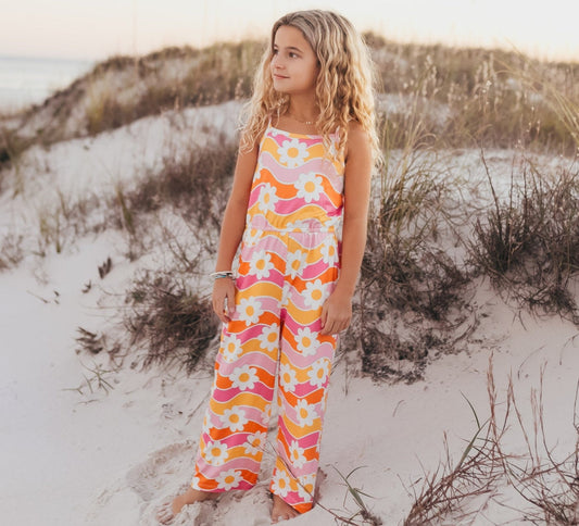 Retro Floral Jumpsuit