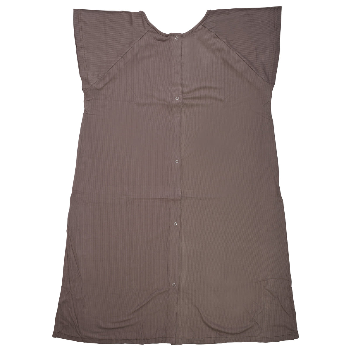 Ribbed Cocoa Brown Mommy Labor and Delivery Nursing Hospital Gown