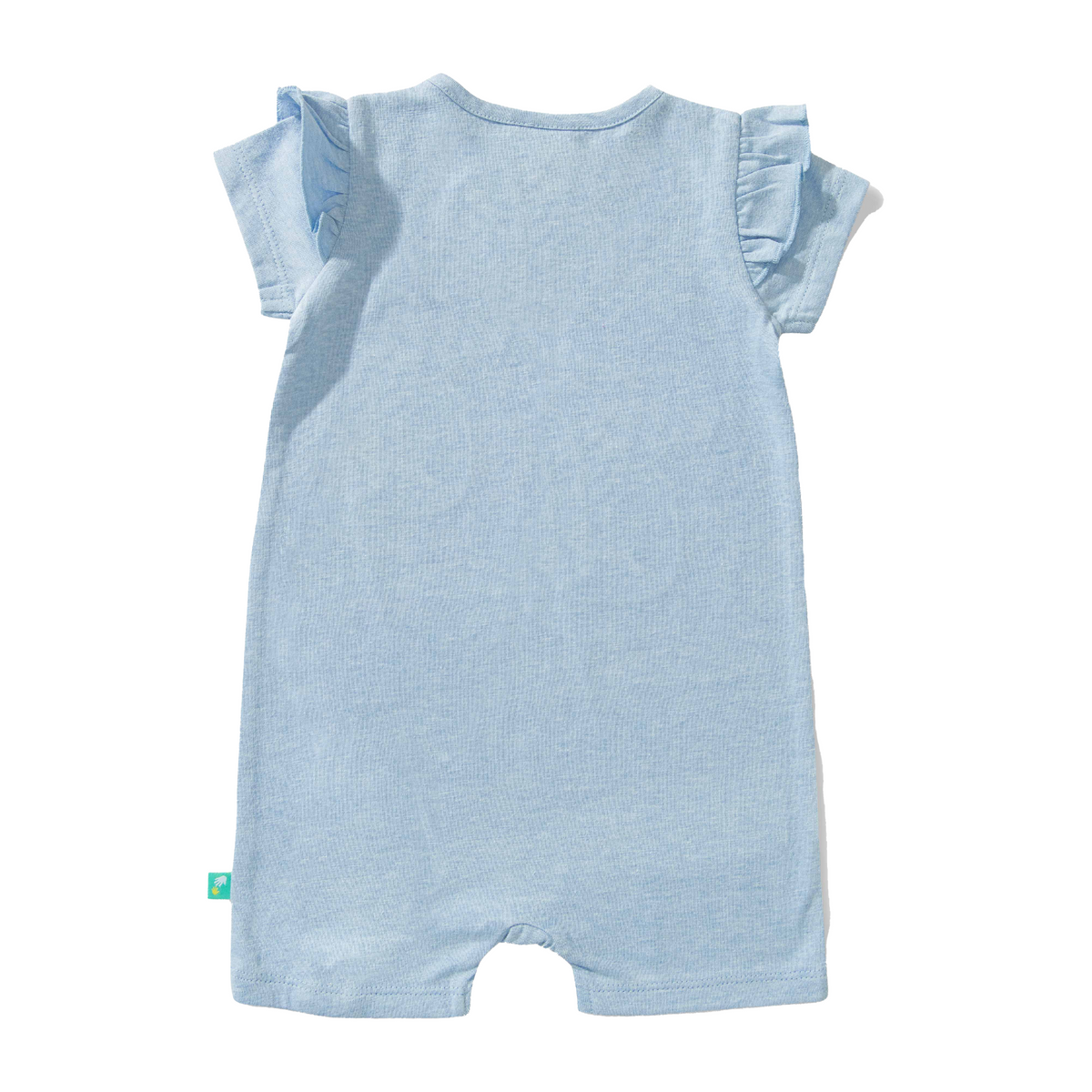 Ruffled Koala Romper for Baby Girls - Blue