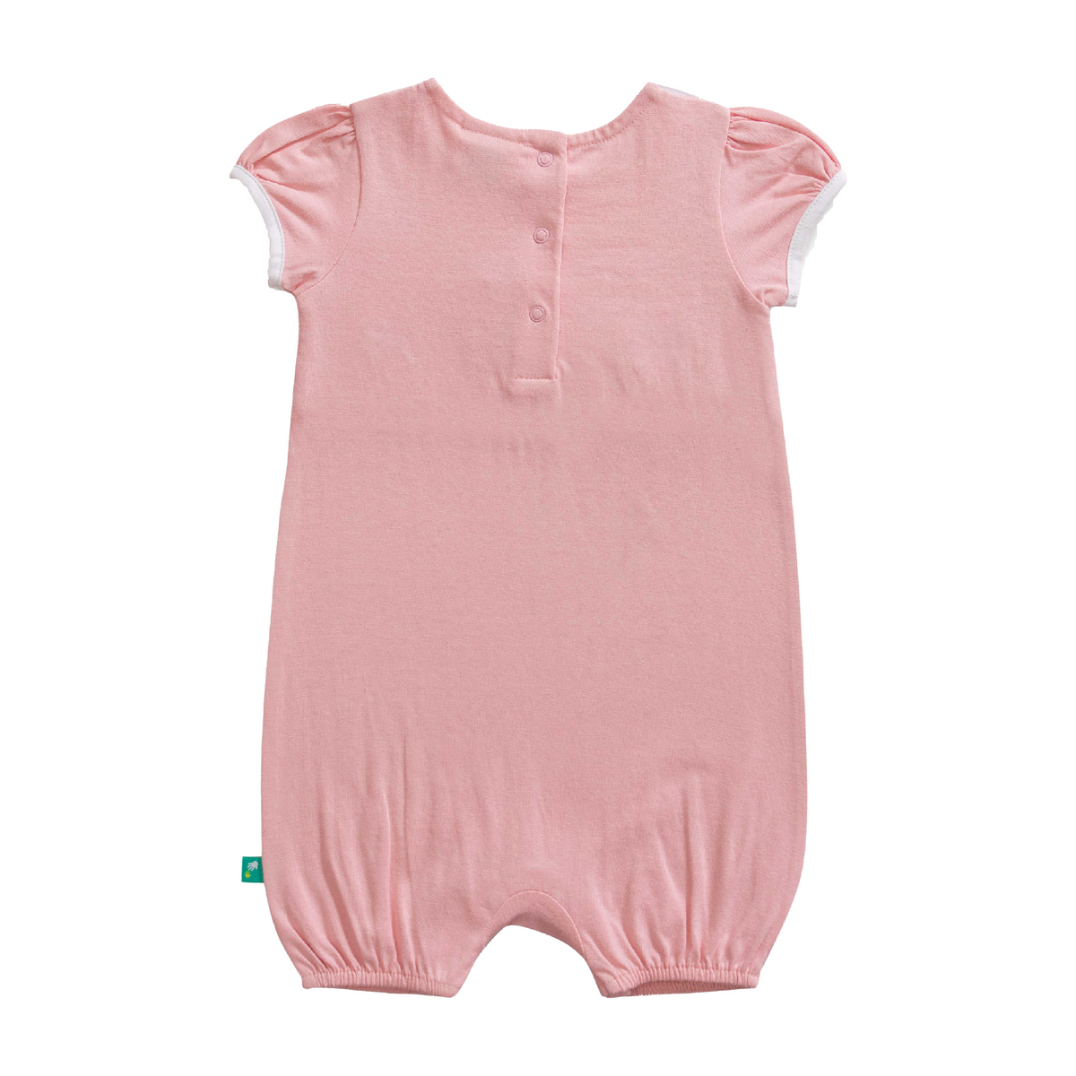 Baby Peter Pan Collar Puffed Sleeve Romper