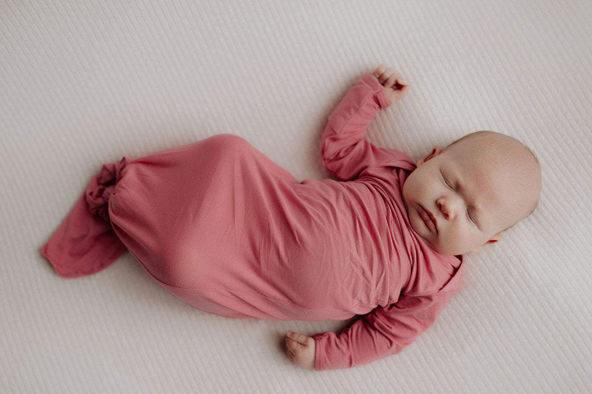 Rose Knotted Newborn Baby Gown