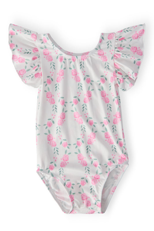 Rosie Posie S/S Flutter Sleeve Leotard