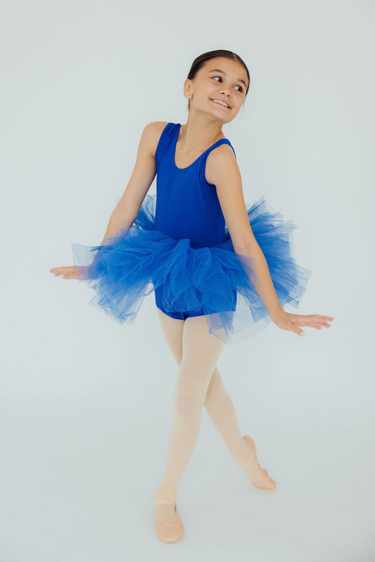 Royal Blue Tank Tutu Leotard