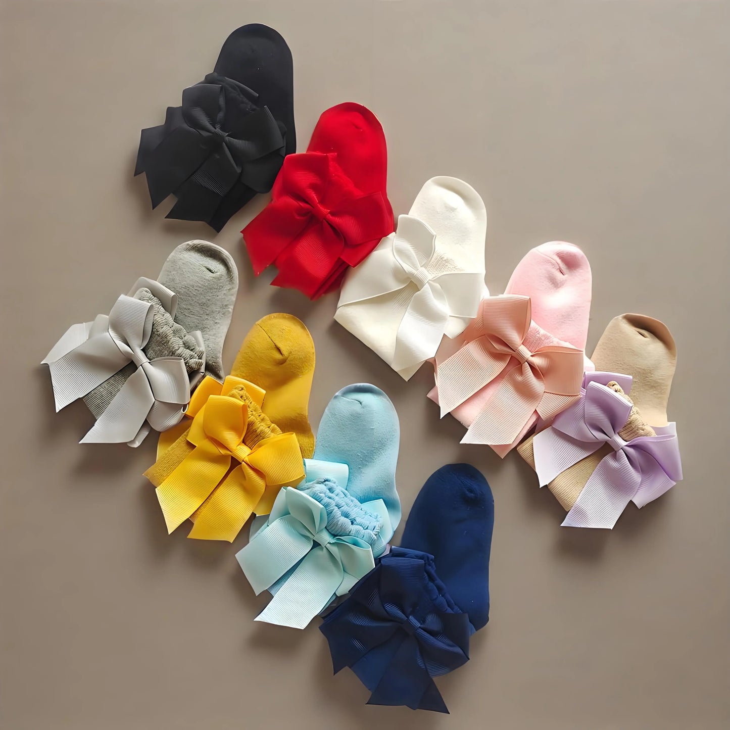 New Spring Kids Knee High Socks Baby Girls Long Sock With Bowknot Soft Cotton Solid Children Princess Socken For School