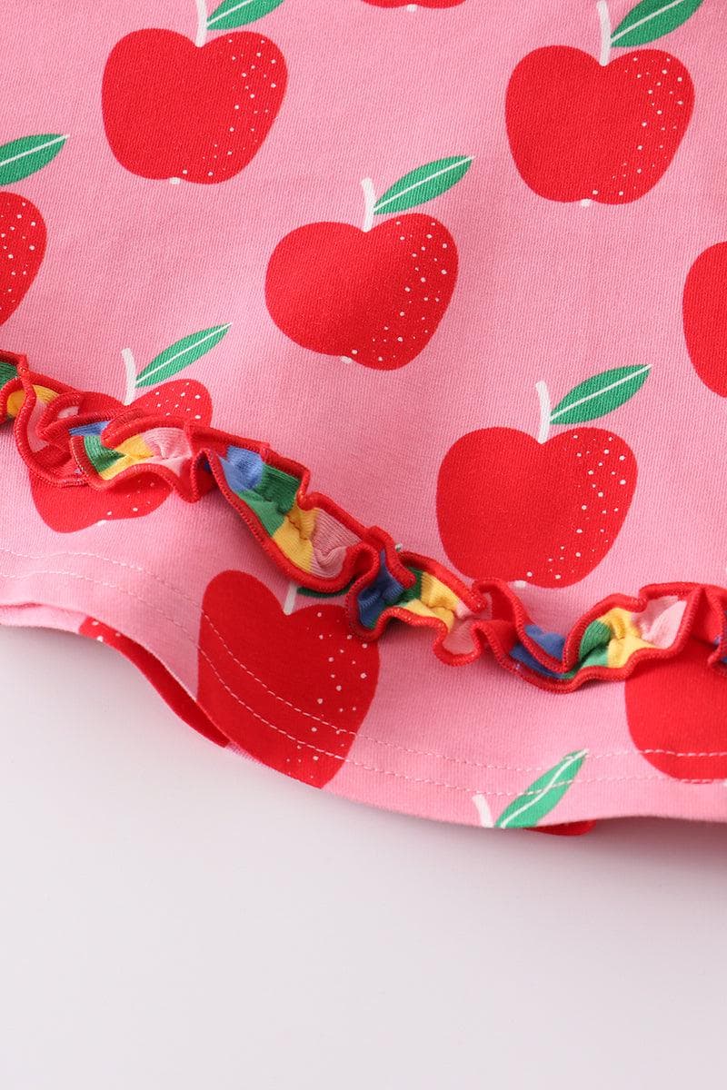 Back to School Apple Top & Skirt Set