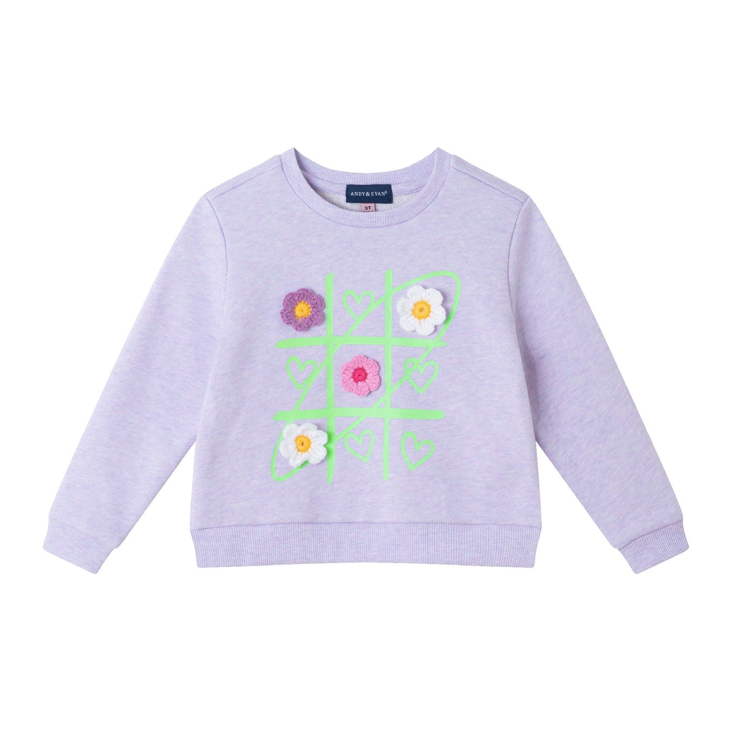 Kids (2-6x) Jersey Dress and Sweatshirt Set | Tic-Tac-Toe