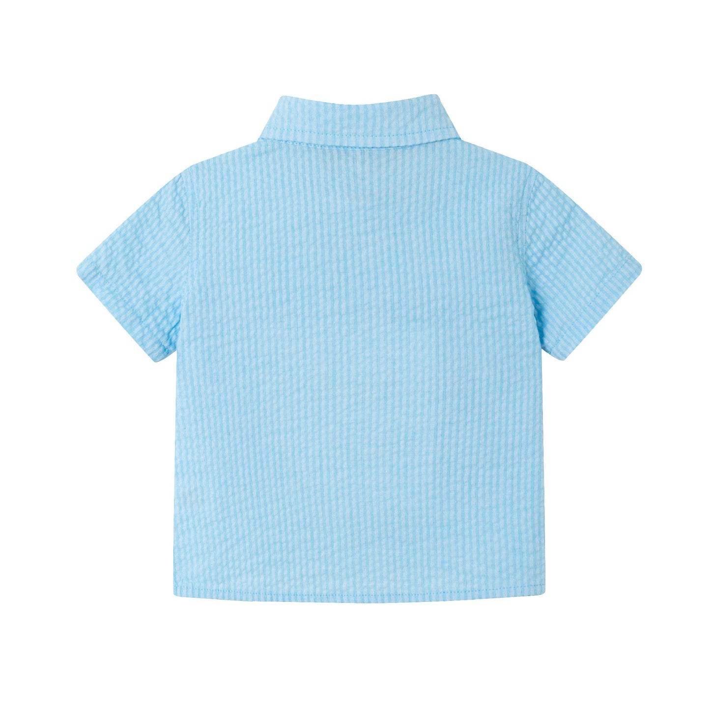 Infant (18-24M) Buttondown & Short Set | Bel Air Blue