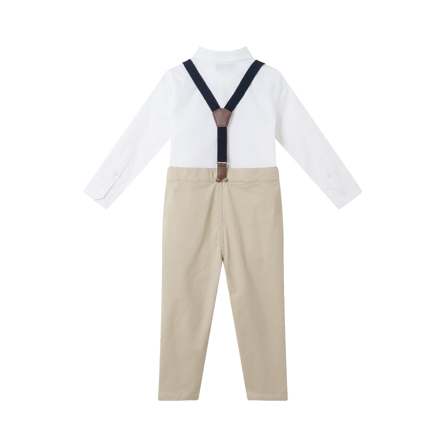 Boys Suspender Set | Navy & Khaki