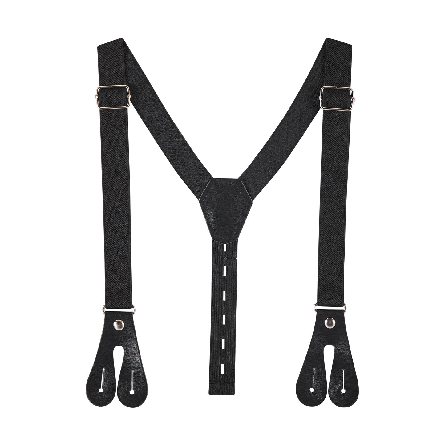 Infant Suspenders Bowtie Set | White