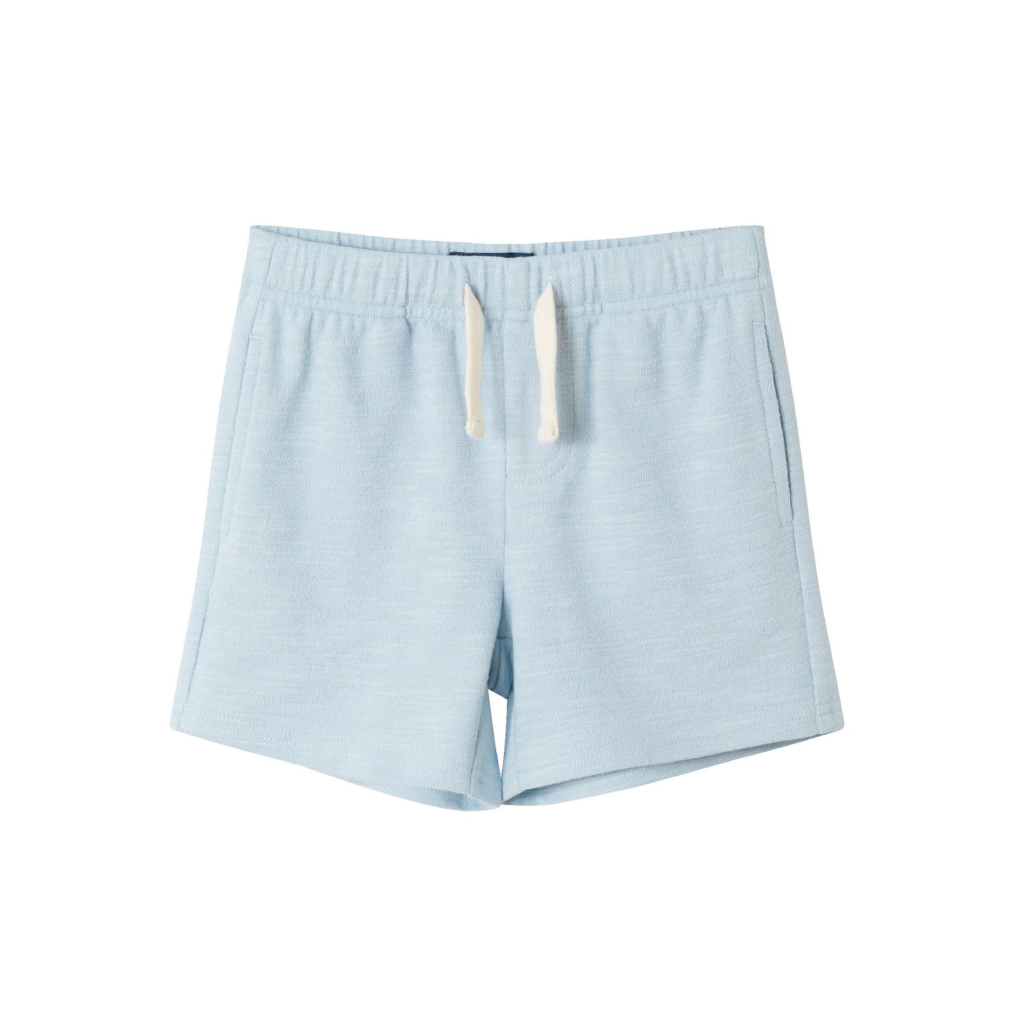 Kids (2-7) Textured Polo and Shorts Set | Light Blue Shark
