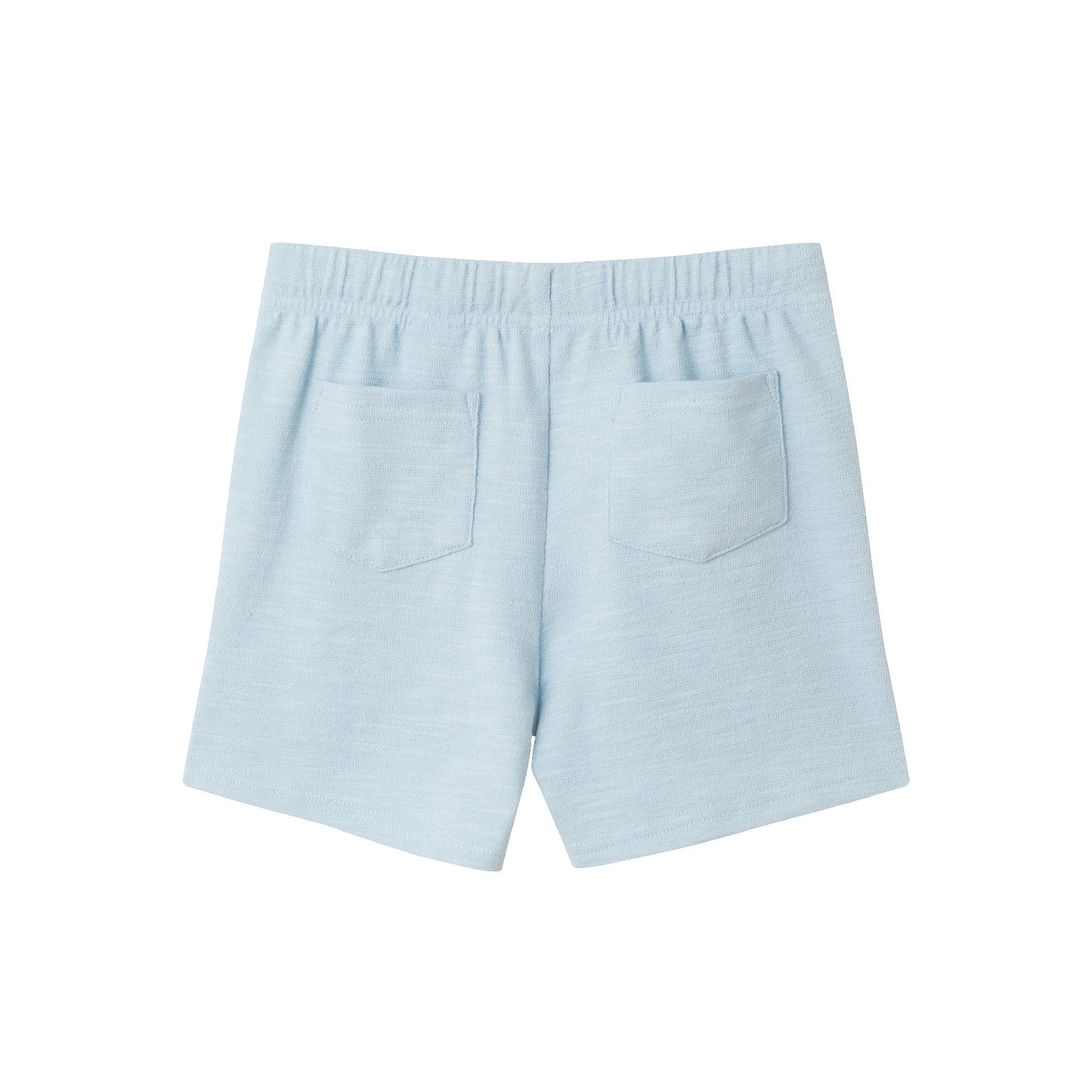 Kids (2-7) Textured Polo and Shorts Set | Light Blue Shark