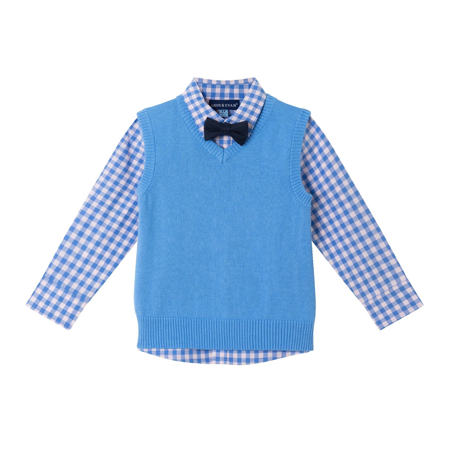 Kids (2-8) Sweater Vest Set | Midnight Blue