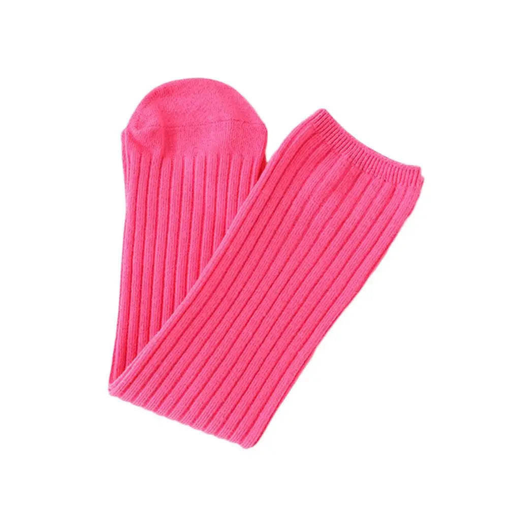 Children's High Knee Socks Kids Baby Cute Candy Color Cotton Stockings Long Leg Warmers Socks for Girl 3-12Y Children Clothes