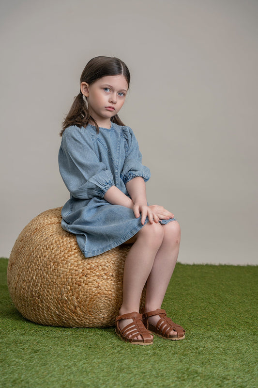 Washed Denim Dress