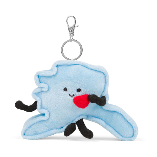 Alaska Bag Charm Mini Plush – Stuffed States Collection | Perfect for Gifts & Travel