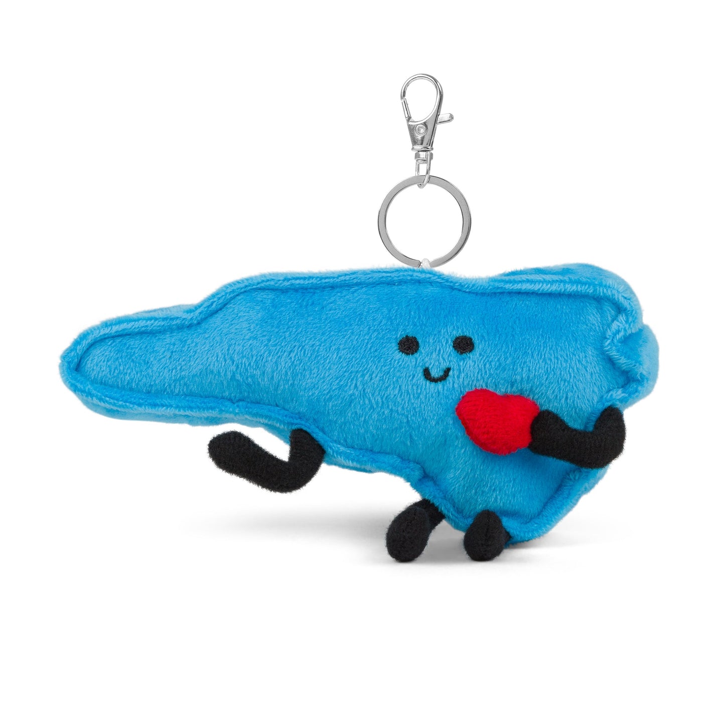 North Carolina Stuffed State Keychain – Plush Tar Heel State Bag Charm