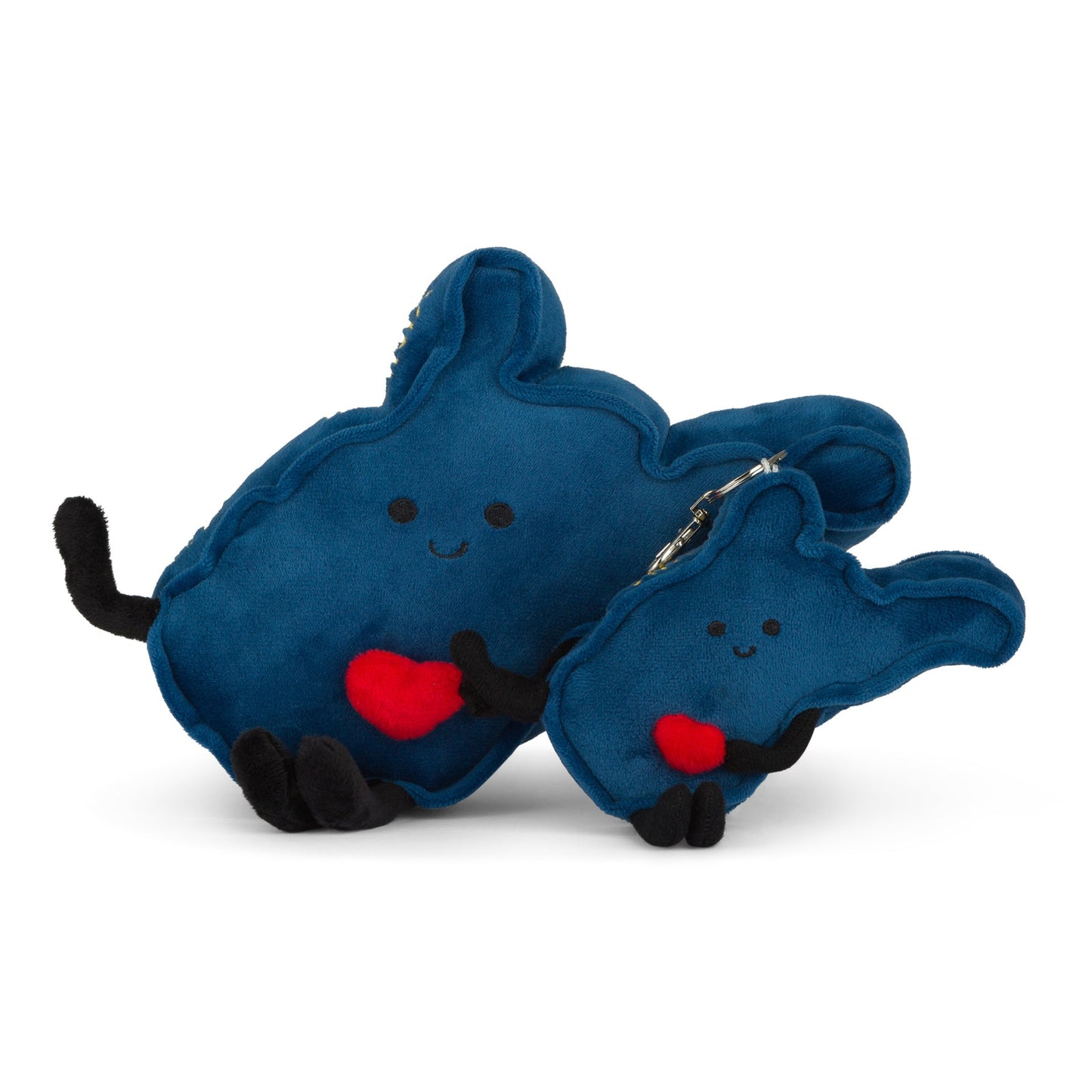 West Virginia Stuffed State – Plush WVU Team Colors, Mountaineers Gift & Souvenir