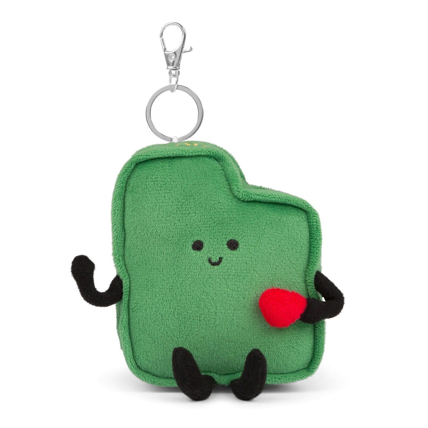 Utah Stuffed State Keychain – Plush Beehive State Bag Charm with Bee