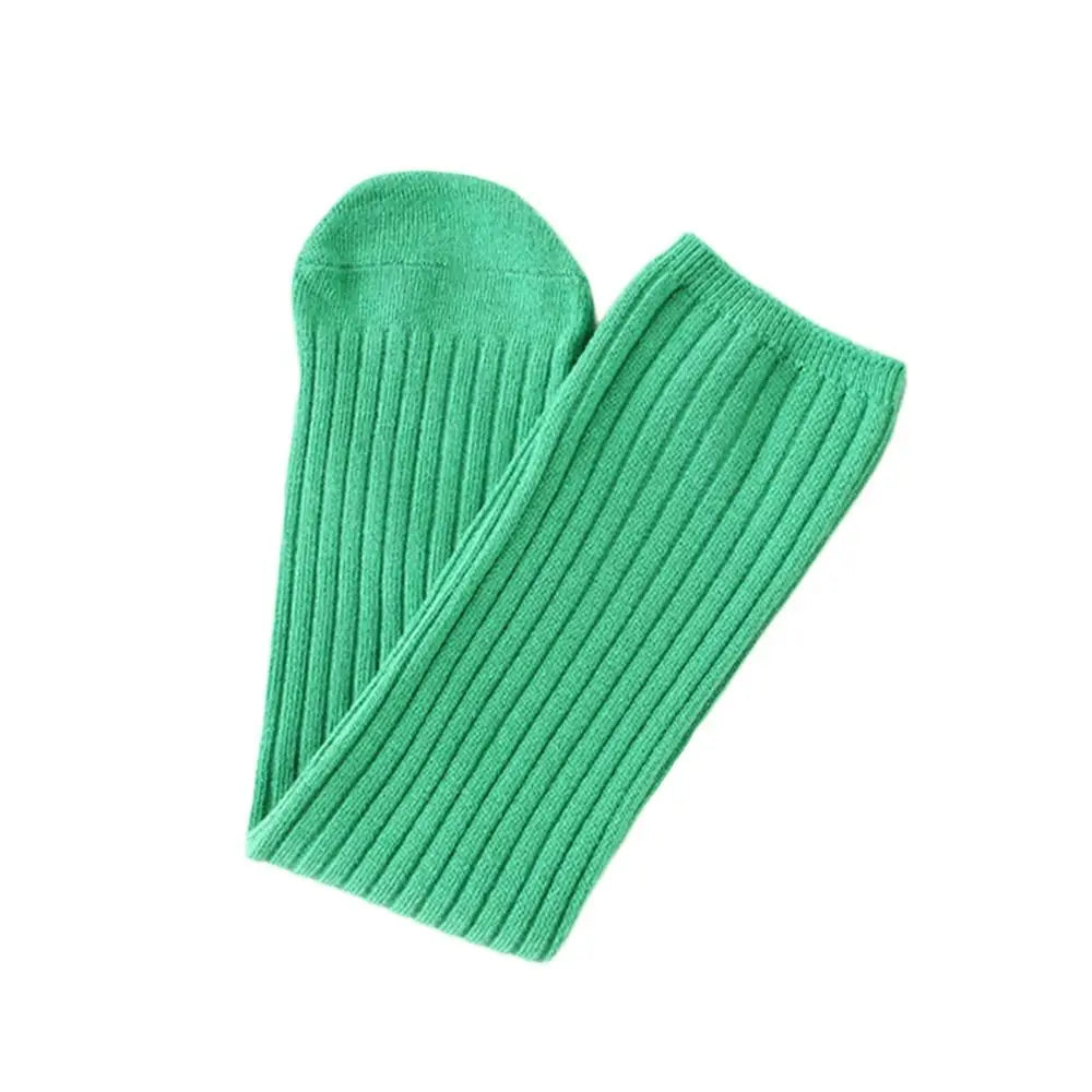Children's High Knee Socks Kids Baby Cute Candy Color Cotton Stockings Long Leg Warmers Socks for Girl 3-12Y Children Clothes