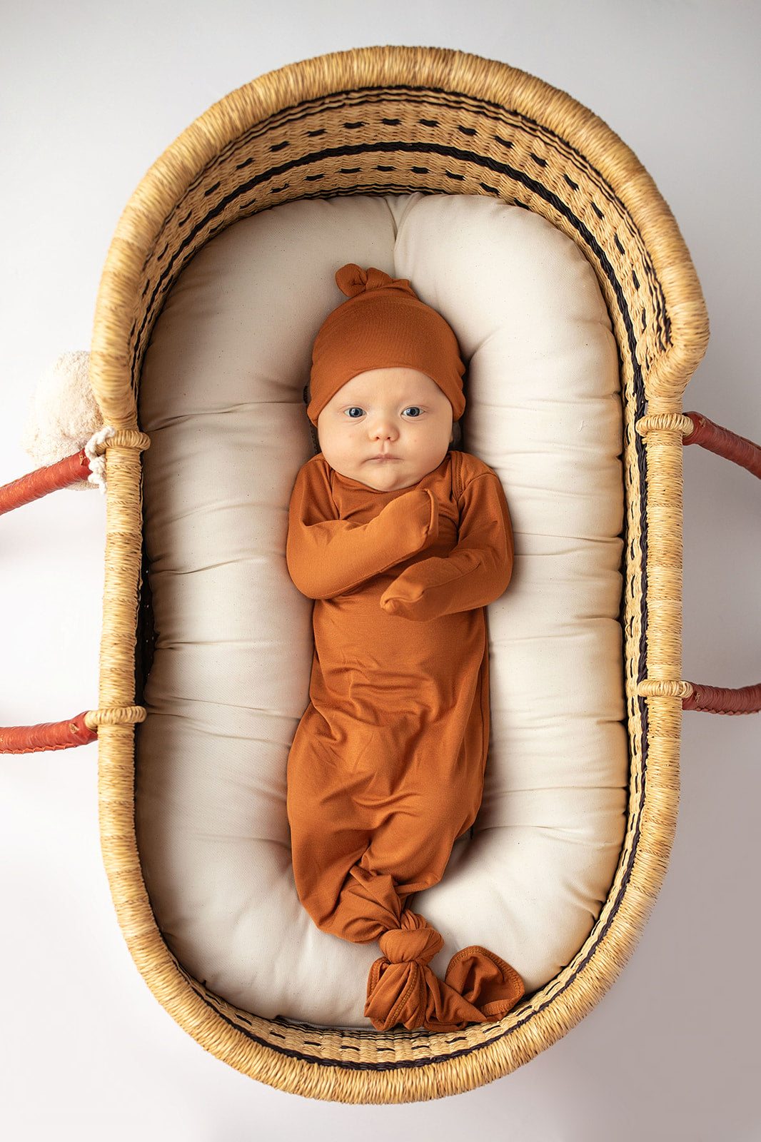 Saddle Knotted Newborn Baby Gown