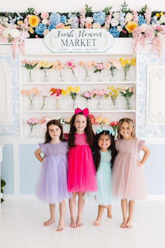 Sage Shimmer Tutu Dress