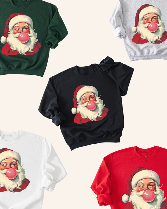 Santa Bubble Gum Sweatshirt