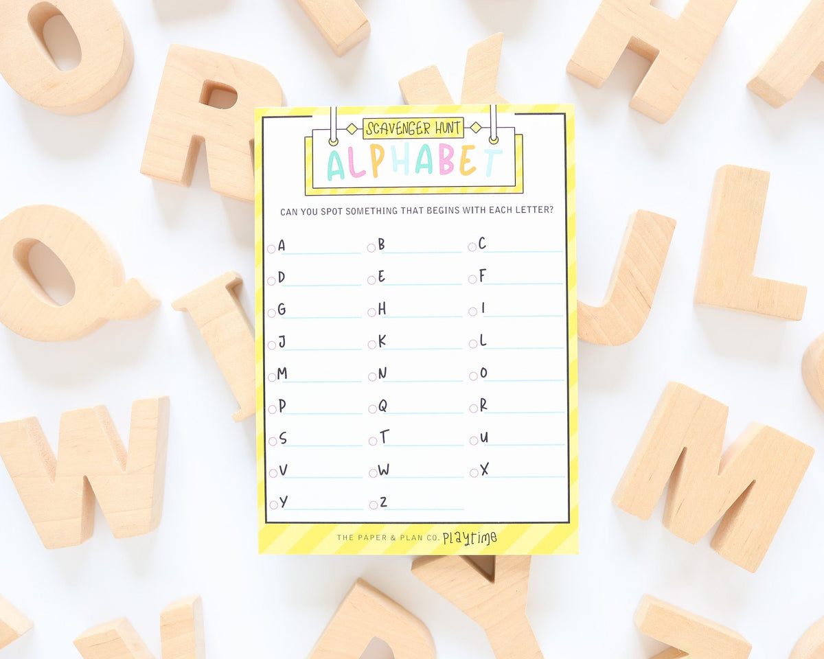 Alphabet Scavenger Hunt Playtime Pad®
