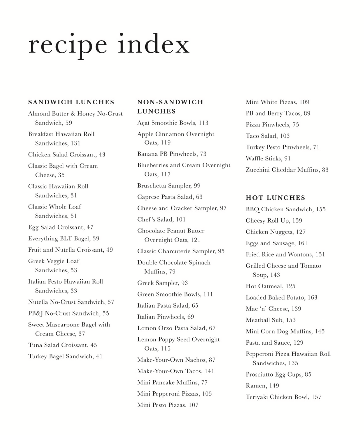A Guide to School Lunches Cookbook
