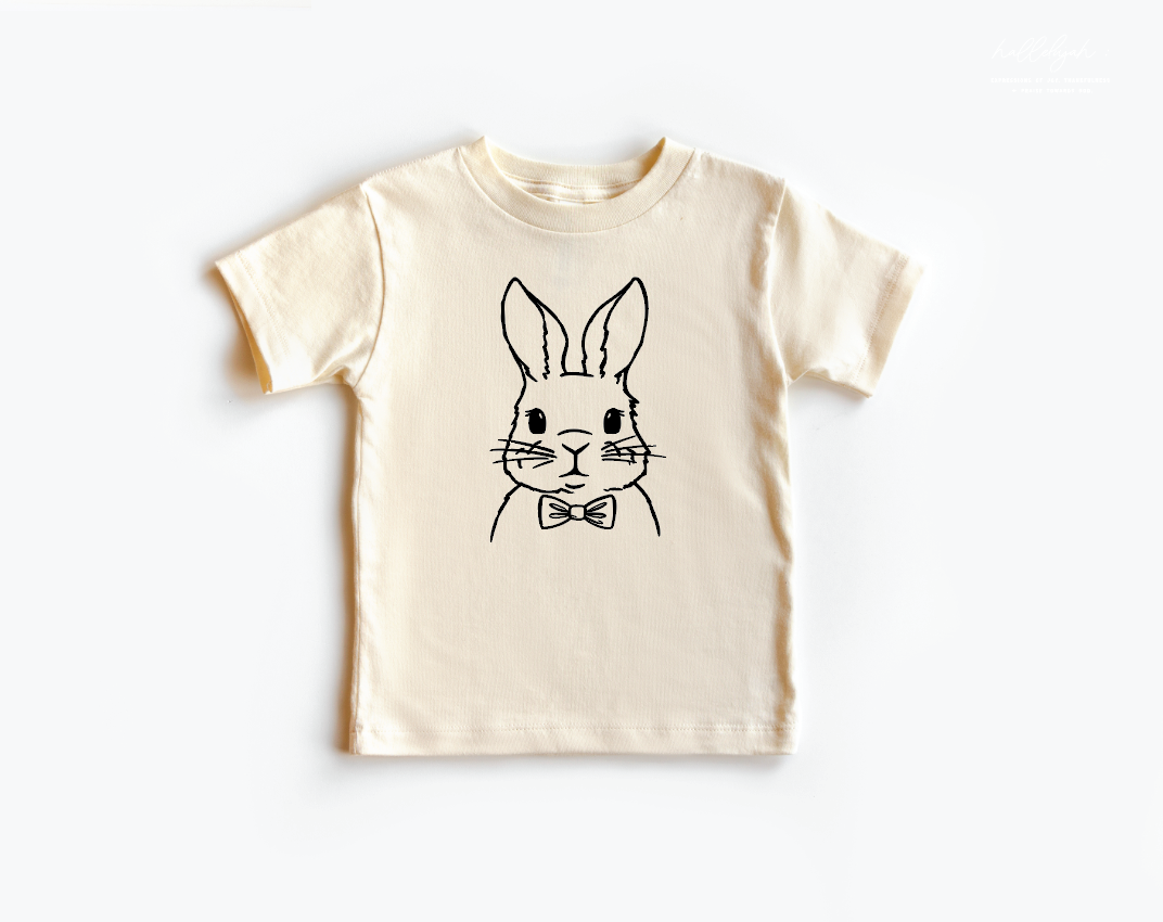 Boy Bunny Natural Tee- MTO