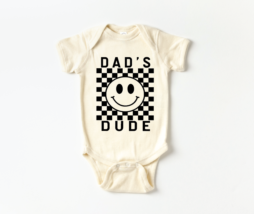 Dad's Dude Checkered Onesie
