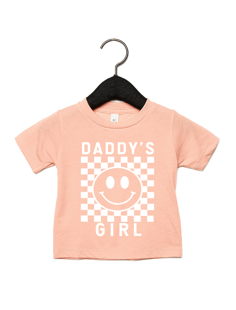 Daddy's Girl Checkered Tee-preorder