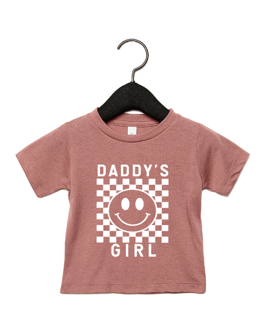 Daddy's Girl Checkered Tee-preorder